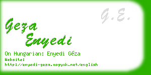 geza enyedi business card